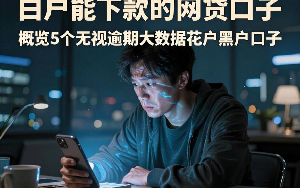 白户能下款的网贷口子,概览5个无视逾期大数据花户黑户口子