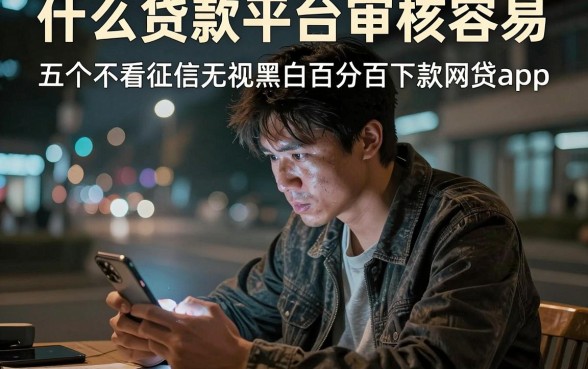 什么贷款平台审核容易,概览五个不看征信无视黑白百分百下款网贷app