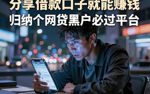 分享借款口子就能赚钱,归纳五个网贷黑户必过平台