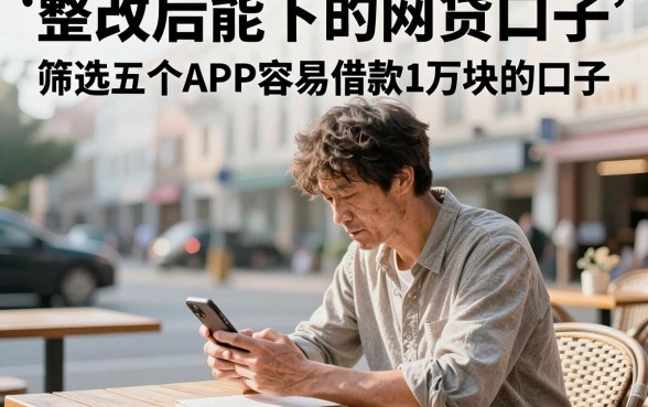 整改后能下的网贷口子,筛选五个APP容易借款1万块的口子