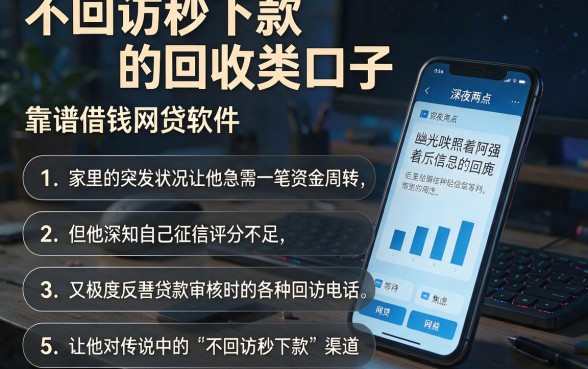 不回访秒下款的回收类口子,条列5个靠谱借钱网贷软件
