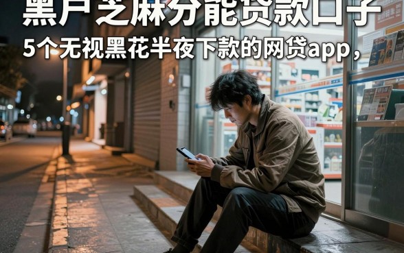 黑户芝麻分能贷款口子,详细阐述5个无视黑花半夜下款的网贷app