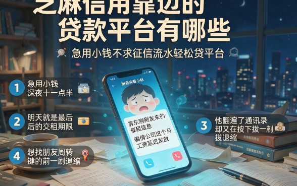 芝麻信用靠边的贷款平台有哪些,条列五个急用小钱不求征信流水轻松贷的平台