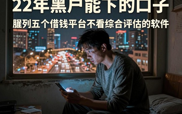 22年黑户能下的口子，胪列五个借钱平台不看综合评估的软件