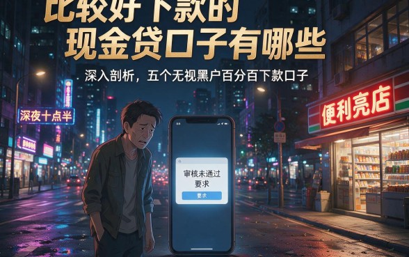 比较好下款的现金贷口子有哪些，深入剖析五个无视黑户百分百下款口子
