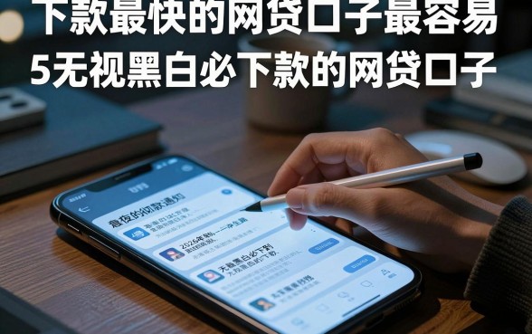 下款最快的网贷口子最容易,归纳5个无视黑白必下款的网贷口子