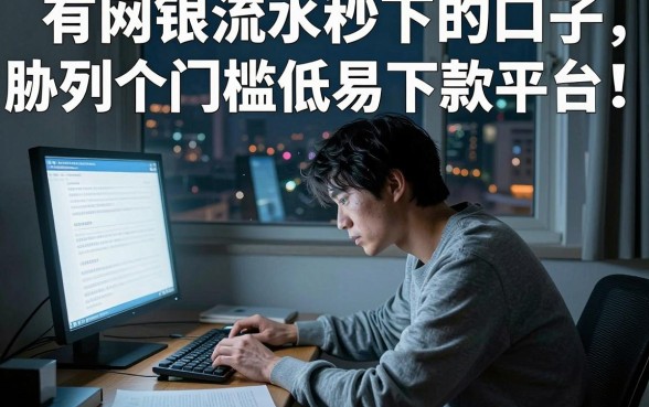 有网银流水秒下的口子,胪列五个门槛低易下款平台