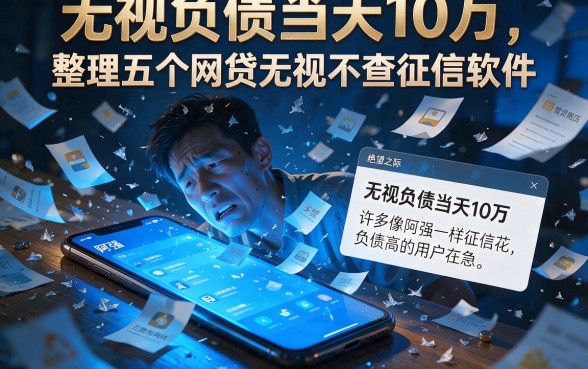 无视负债当天10万,整理五个网贷无视不查征信软件