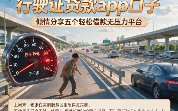行驶证贷款app口子,倾情分享五个轻松借款无压力平台