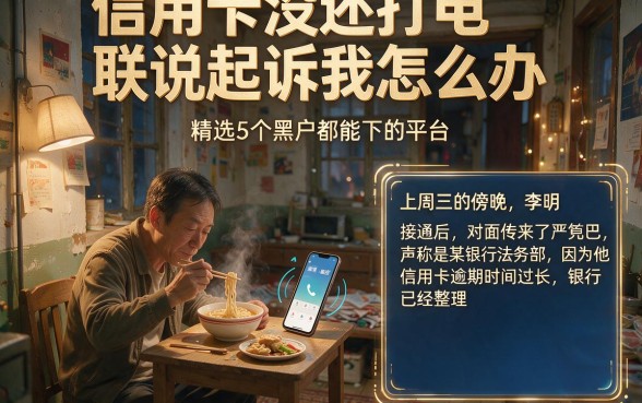 信用卡没还打电联说起诉我怎么办，精选5个黑户都能下的平台