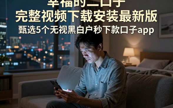 幸福的二口子完整视频下载安装最新版,甄选5个无视黑白户秒下款口子app