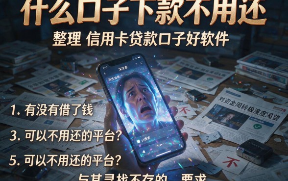 什么口子下款不用还,整理5个信用卡贷款口子好软件