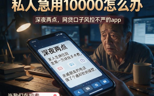私人急用10000怎么办，陈列五个网贷口子风控不严的app