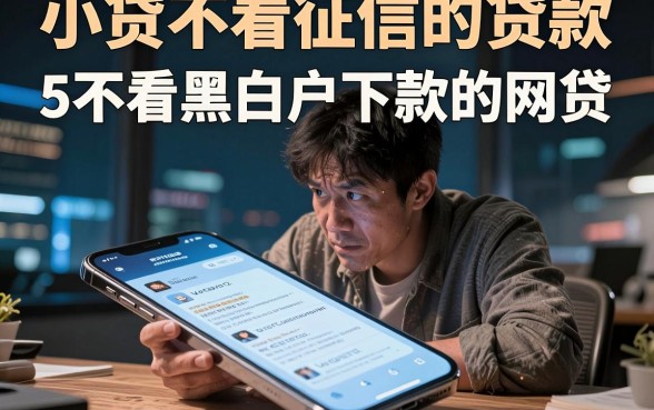 小贷不看征信的贷款,揭秘5个不看黑白户下款的网贷