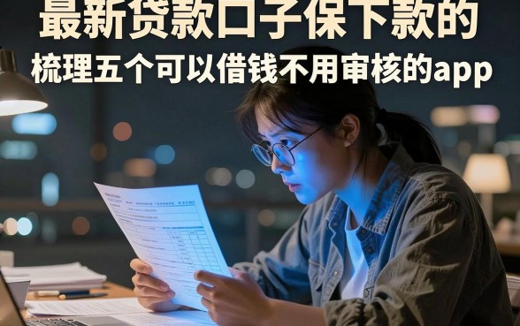 最新贷款口子保下款的,梳理五个可以借钱不用审核的app