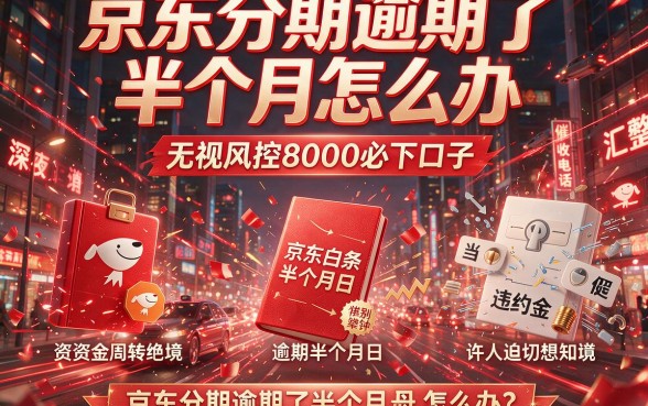 京东分期逾期了半个月怎么办,汇整五个无视风控8000必下口子