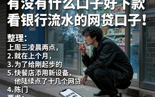 有没有什么口子好下款，整理5个看银行流水的网贷口子