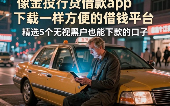 像金投行贷借款app下载一样方便的借钱平台，精选5个无视黑户也能下款的口子