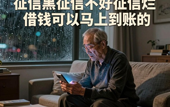 征信黑征信不好征信烂借钱可以马上到账的,遴选5个无视黑白的网贷软件