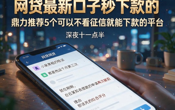 网贷最新口子秒下款的,鼎力推荐5个可以不看征信就能下款的平台