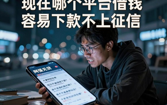 现在哪个平台借钱容易下款不上征信,整理5个网贷无视不查征信口子