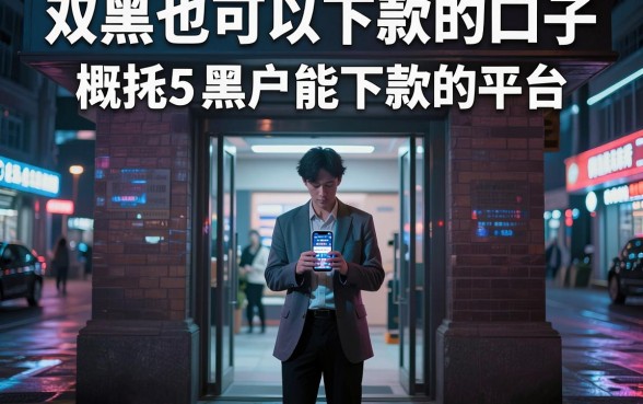双黑也可以下款的口子，概括5个黑户能下款的平台