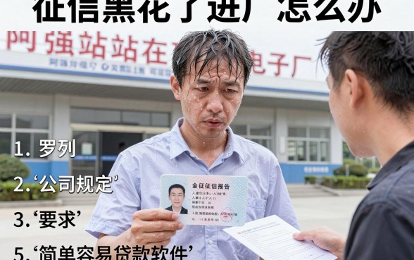 征信黑花了进厂怎么办，罗列5个简单容易贷款软件
