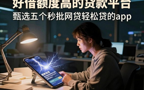 好借额度高的贷款平台,甄选五个秒批网贷轻松贷的app