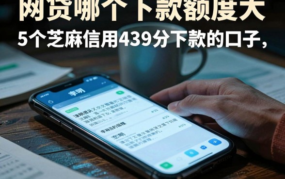网贷哪个下款额度大，概览5个芝麻信用439分下款的口子