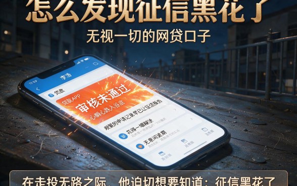 怎么发现征信黑花了,详尽说明5个无视一切的网贷口子