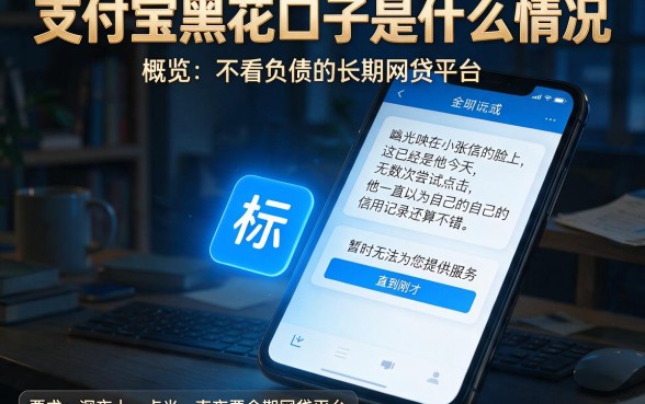 支付宝黑花口子是什么情况，概览五个不看负债的长期网贷平台