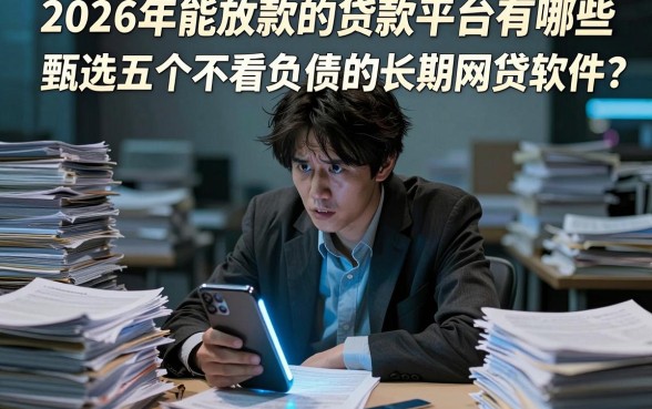 2026年能放款的贷款平台有哪些，甄选五个不看负债的长期网贷软件
