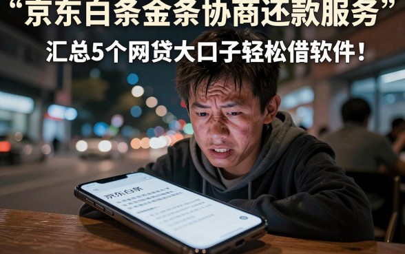 京东白条金条协商还款服务,汇总5个网贷大口子轻松借软件