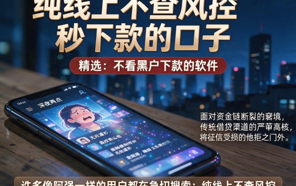 纯线上不查风控秒下款的口子，精选五个不看黑户下款的软件