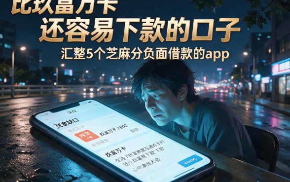 比玖富万卡还容易下款的口子，汇整5个芝麻分负面借款的app