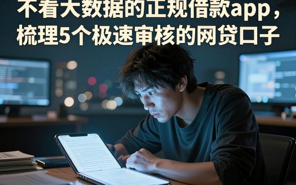 不看大数据的正规借款app，梳理5个极速审核的网贷口子