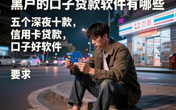黑户的口子贷款软件有哪些，归纳五个信用卡贷款口子好软件