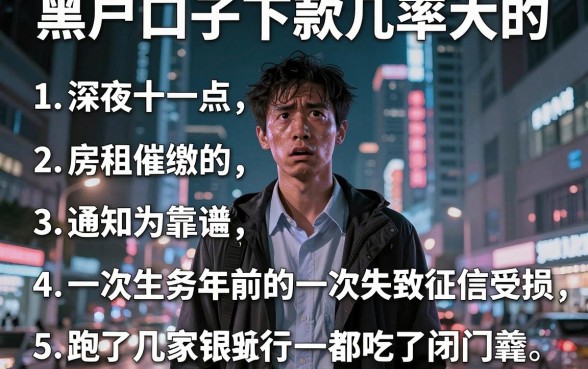 黑户口子下款几率大的,罗列5个比较靠谱的借钱平台