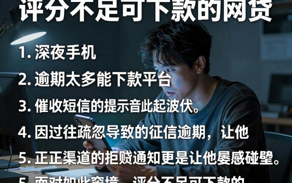 评分不足可下款的网贷,归纳5个逾期太多能下款平台
