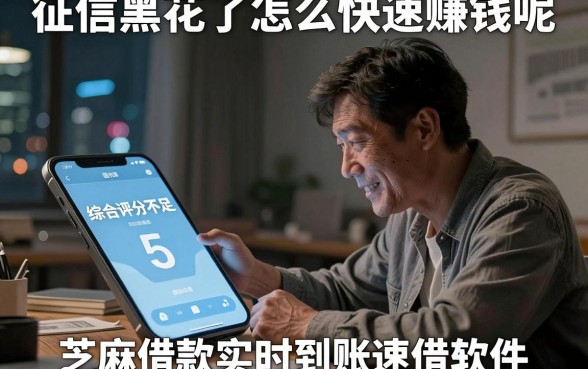 征信黑花了怎么快速赚钱呢,汇总五个芝麻借款实时到账速借软件