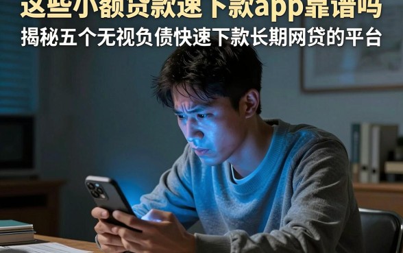 这些小额贷款速下款app靠谱吗,揭秘五个无视负债快速下款长期网贷的平台