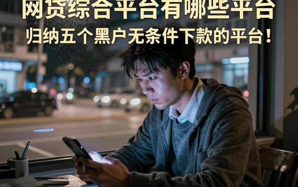 网贷综合平台有哪些平台,归纳五个黑户无条件下款的平台