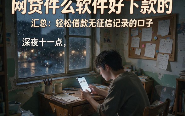 网贷什么软件好下款的,汇总五个轻松借款无征信记录的口子