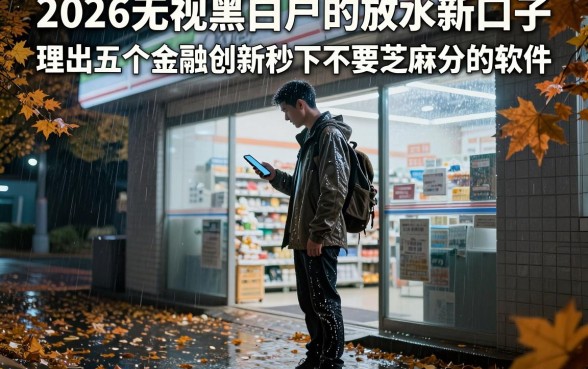 2026无视黑白户的放水新口子,理出五个金融创新秒下不要芝麻分的软件
