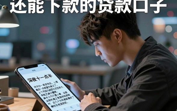 还能下款的贷款口子，枚举五个芝麻分负面借款的软件