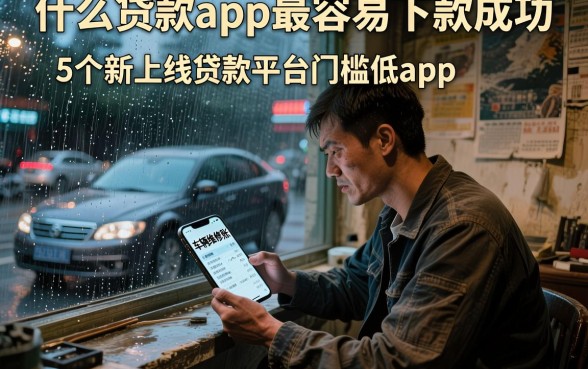 什么贷款app最容易下款成功,详尽说明5个新上线贷款平台门槛低app