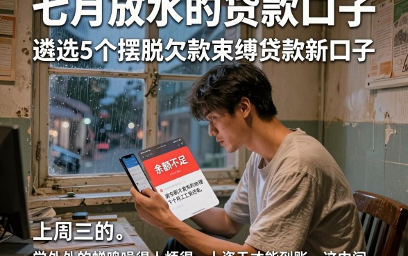 七月放水的贷款口子,遴选5个摆脱欠款束缚贷款新口子