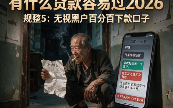 有什么贷款容易过2026,规整5个无视黑户百分百下款口子