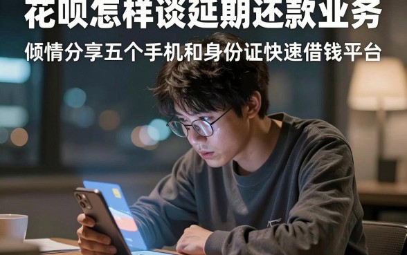 花呗怎样谈延期还款业务,倾情分享五个手机和身份证快速借钱平台