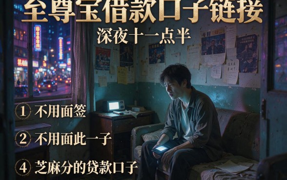 至尊宝借款口子链接,详尽说明五个不用面签和芝麻分的贷款口子